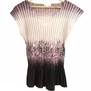 PURPLE OMBRE SATIN TOP - LARGE